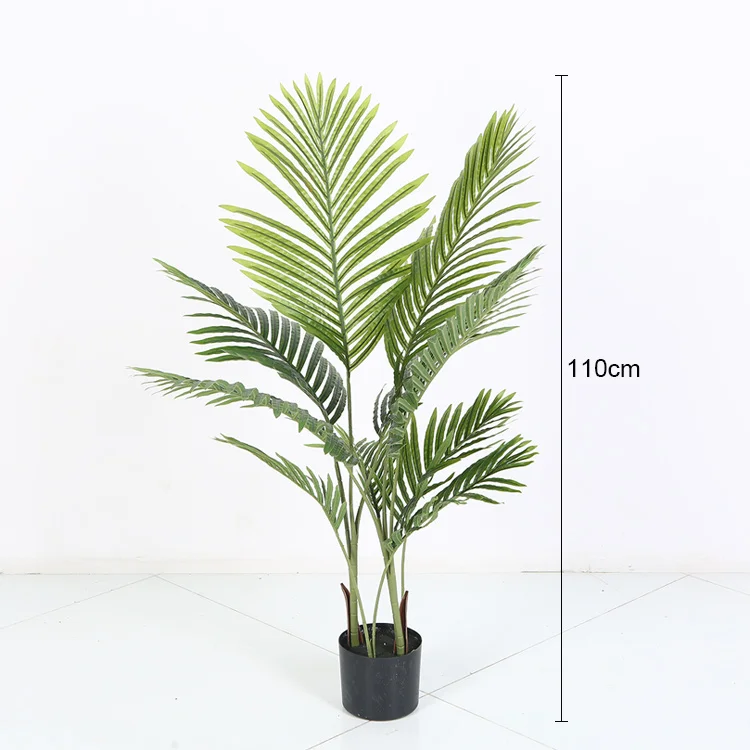 

Fake plastic green plant decor home indoor house outdoor palm plants bonsai artificial tree