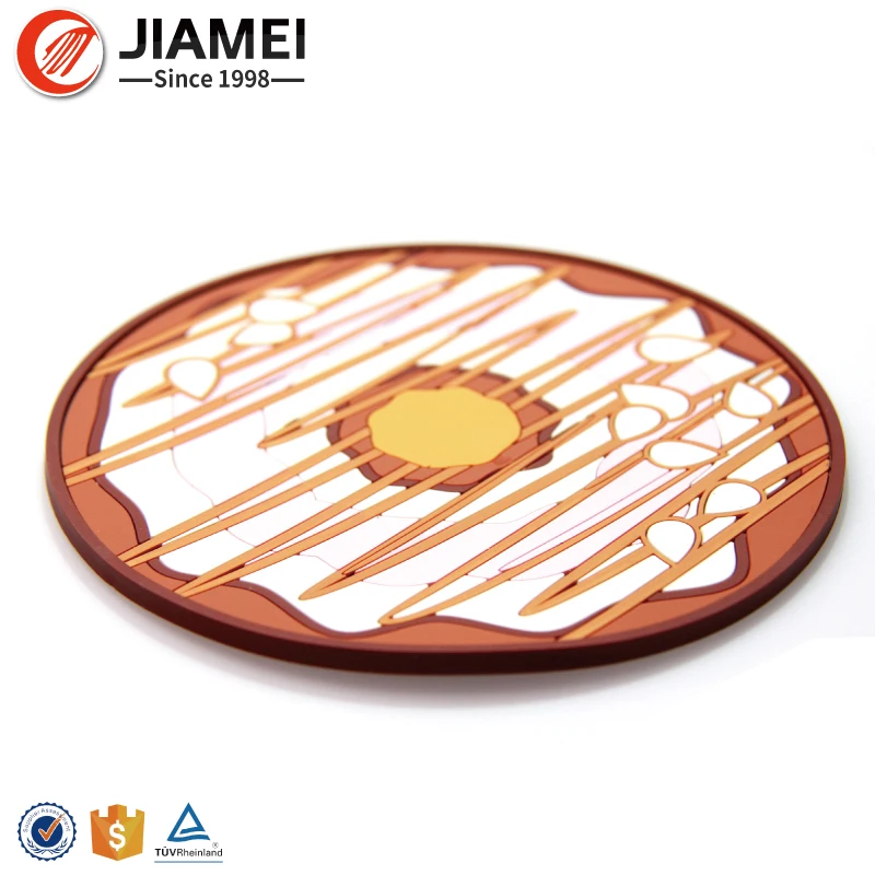 

(IN STOCK)Factory Sell Bulk Custom Silicone Rubber Pvc Cup Coaster, Required