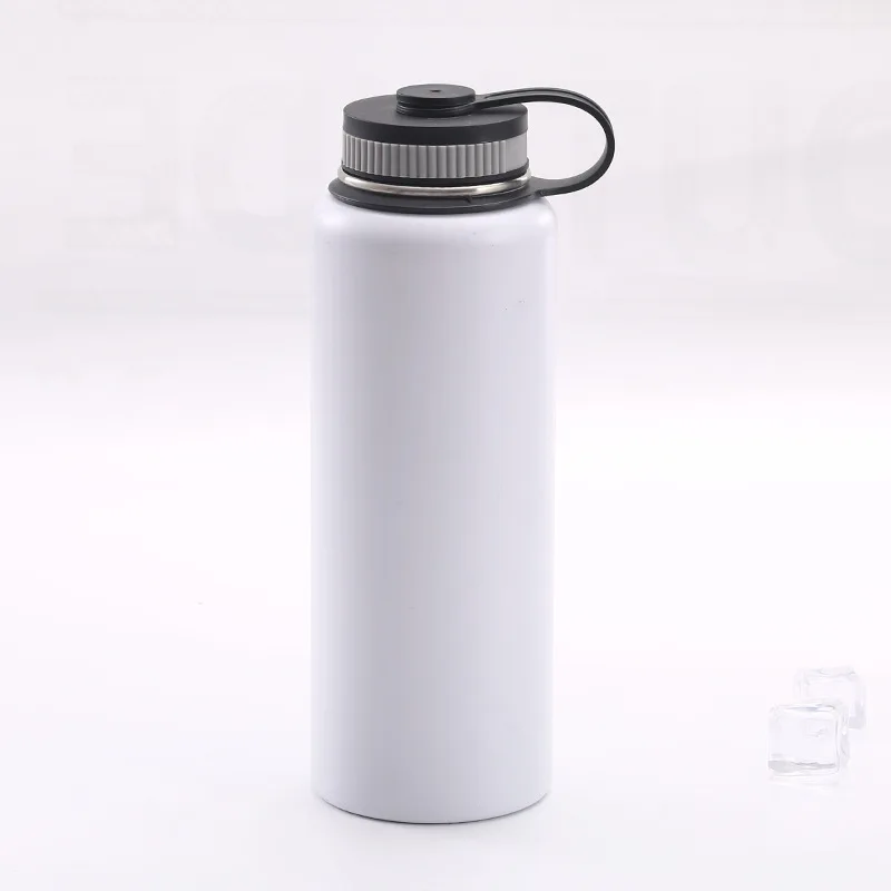 

Hot Selling Vacuum Insulated High Quality 32oz Stainless Steel 18/8 Sport Water Bottle With Lid, Slive, customized