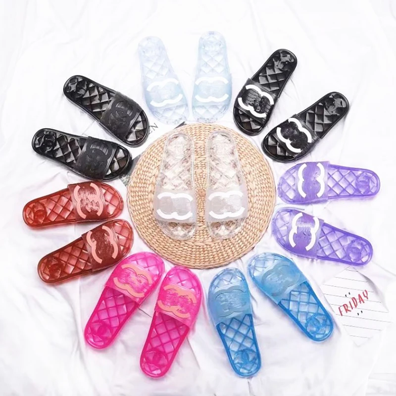 

Comfortable flat transparent jelly sandals and slippers cc jelly sandals ladies jelly slippers