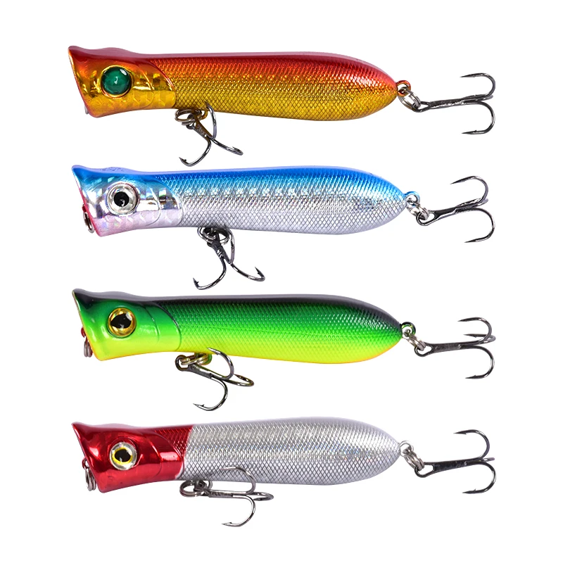 

12g 8.5cm top water fishing lure popper lure hard bait fishing popper, Three