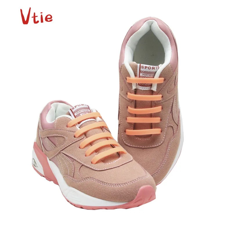 

Popular reflective shoelaces lazy silicone shoelace printed shoelaces no minimum for wholesale, 7 colors