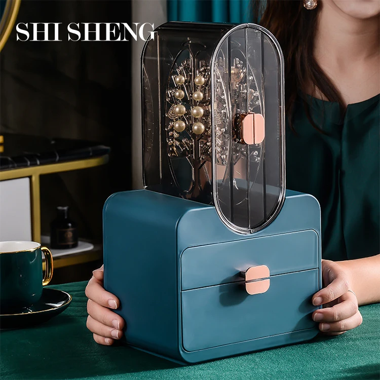 

SHI SHENG New Arrival Fashion Lipsticks Necklace Bracelet Earrings Cosmetic Storage Holder Jewelry Organizer Box