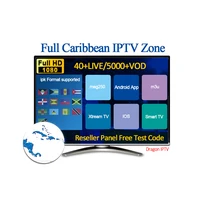 

1 months 3months Caribbean Hot Sell Best 56+Live/5500+Vod With Full HD Good Vision IPTV Reseler Panel m3u trial free test code