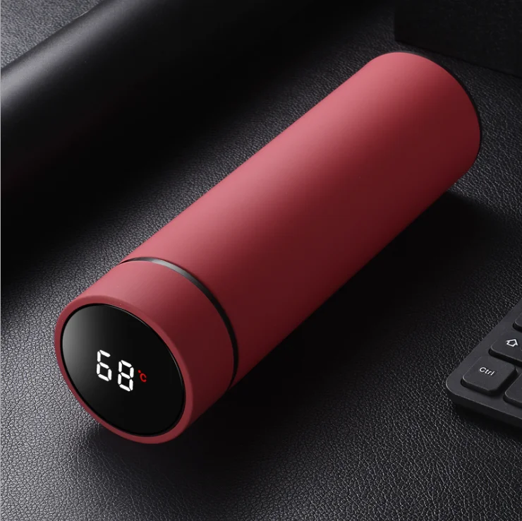 

Matte color smart water bottle insulated temperature display vacuum insulated stainless steel water bottle, Sotck color for choose
