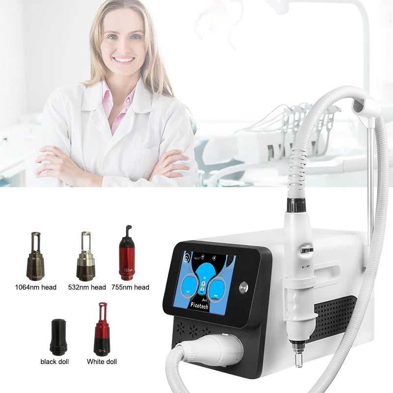 

portable Professional picosecond machine 532nm 1064nm Laser tattoo removal 2023 newest