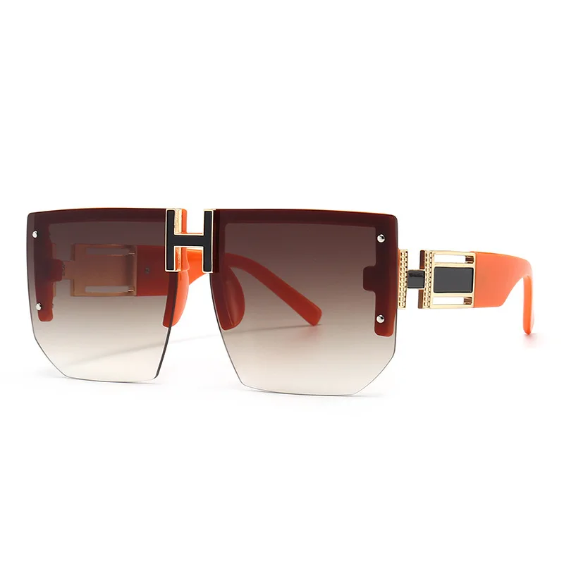 

Hot Selling Square Rock Style Oversized Sunglasses Outdoor Fashion Color Sunglasses