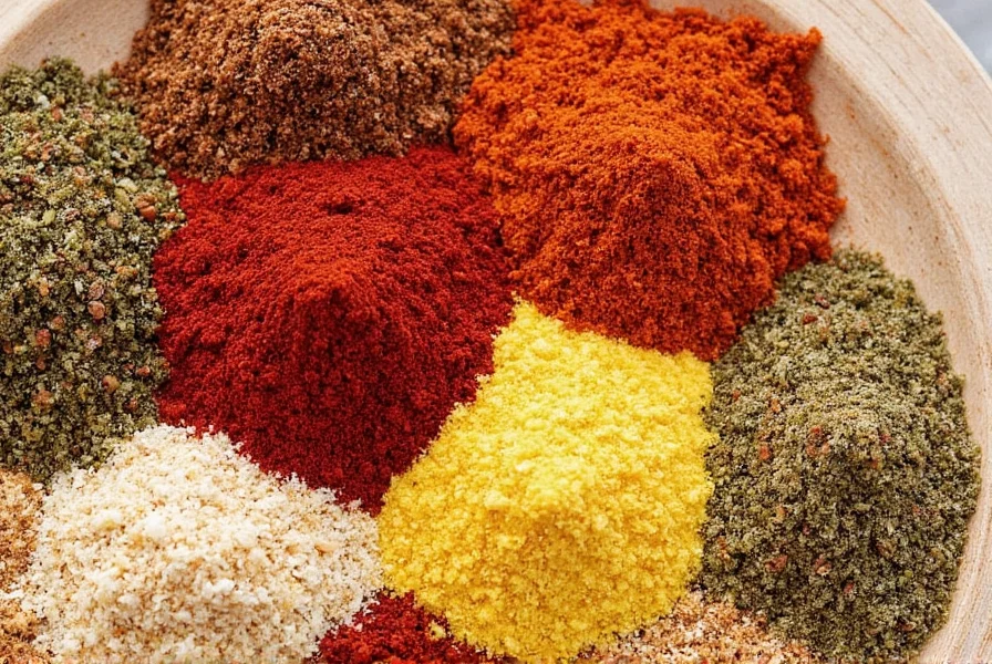 Spice Rack with Mexican Seasonings