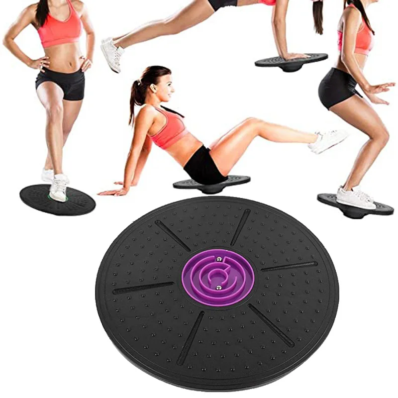 

Yoga Steel ball Twister Board Stabilizer Dance Wobble Borad Core Training Abdominal Muscles Legs Balance, Blue,purple,yellow,green