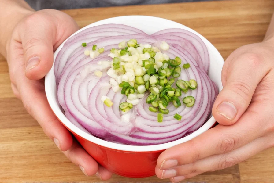 Mason jar with salt-covered minced onions