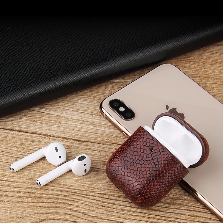 Luxury Pu leather Earphone Bag for Apple Airpods Pro Case