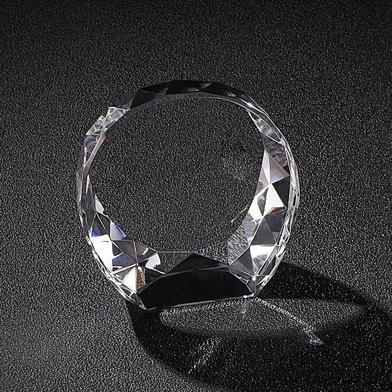 
Multi Faceted High Quality Vintage Glass Can Laser Engraved Crystal Blank Luster Block 