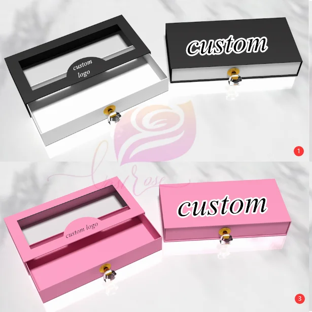 

eyelash packaging paper lashbox custom eye lash box empty lashesbox private label eye lashesh box, Mix color eye lash box/ custom lashesbox