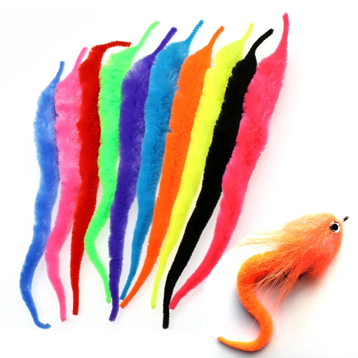 

Fly Tying Material Magnum's Dragon Tail Steel heads Salmon Snake Head Saltwater Fly Tying Materials Customize Color Available, Multiple colors