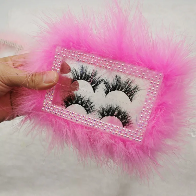 

Factory Cheap Bulk Lashes 5D Wholesale Vendor Mink Eyelashes Curling Fluffy 25mm Mink Eyelash with Box Packaging, Natural black