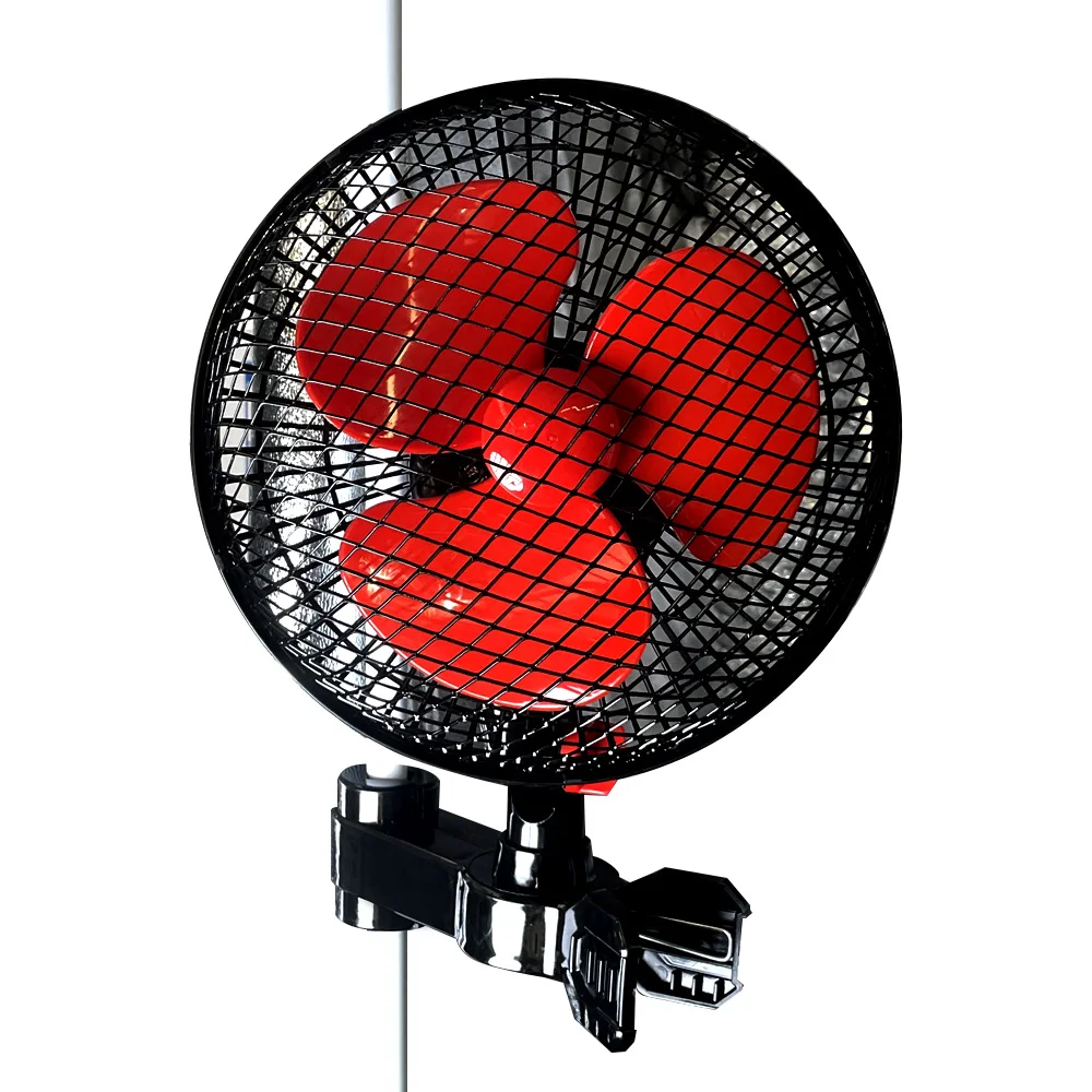New Arrival Clip Fan 3 Blade EU Plug Quiet Strong Airflow Speed Adjustable Pipe Clamp Fan for Grow Tent