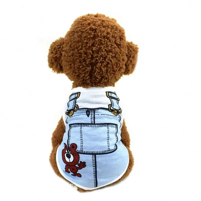 

Cheap Price Summer Pet Clothes Cat Dogs Vest Spring Mesh And Breathable Pet T Shirt Clothes, Customized color