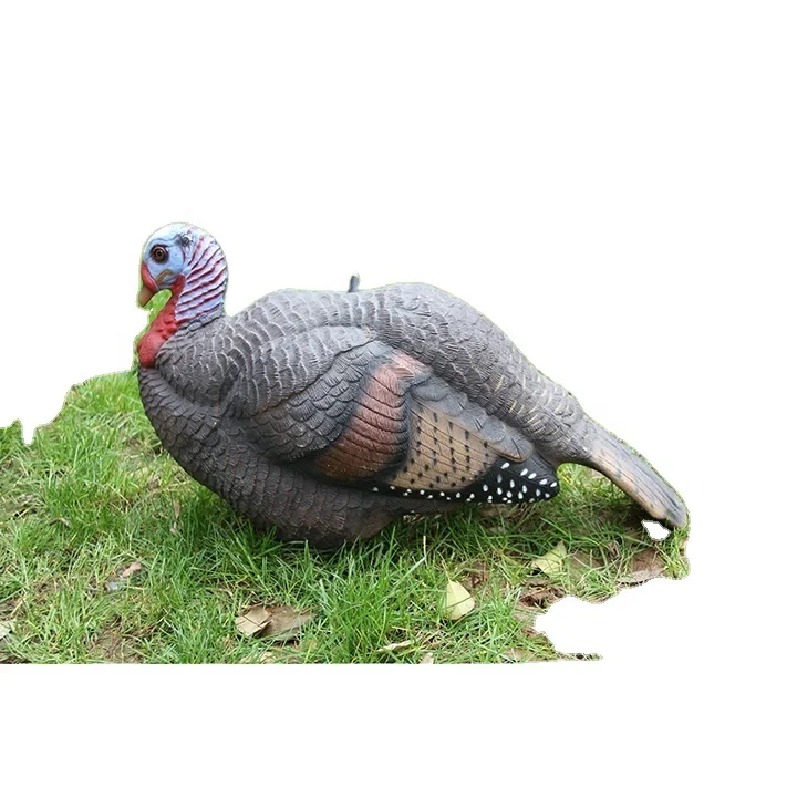 

High Quality Owl Ornaments Bird Repeller Plastic Turkey Decoys Backyard Decor Garden, Green