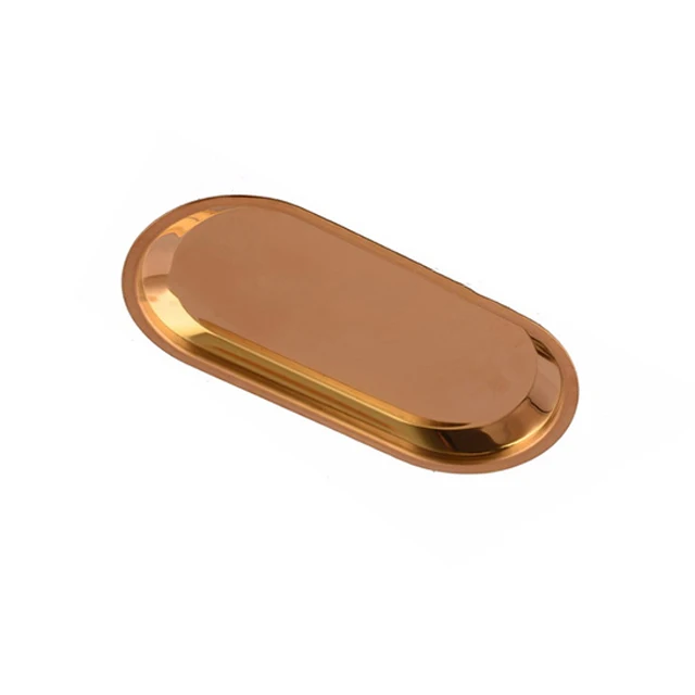 

New kitchen ware custom dessert snack plate stainless steel dish towel tray