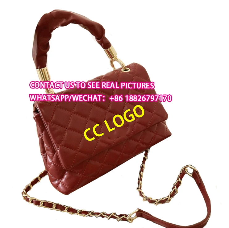 

High Quality famous brand Classic leather bags Luxury Designer purses and handbags for women, Black,white,burgundy,camel