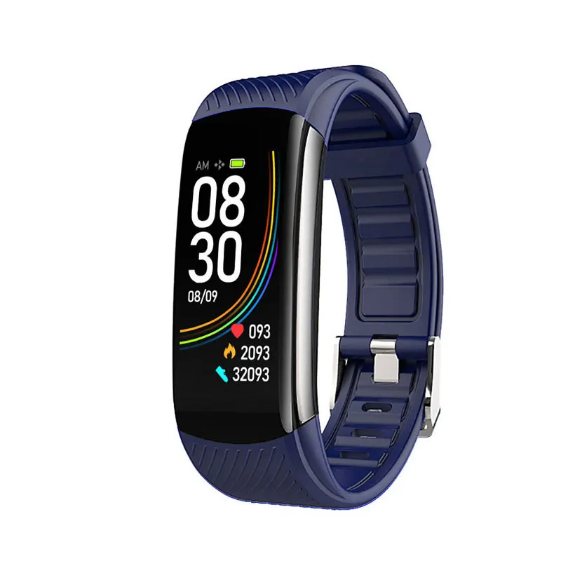 

Smart watch wholesale wrist thermometer heart rate blood pressure oxygen unisex smart band BLE 4.0
