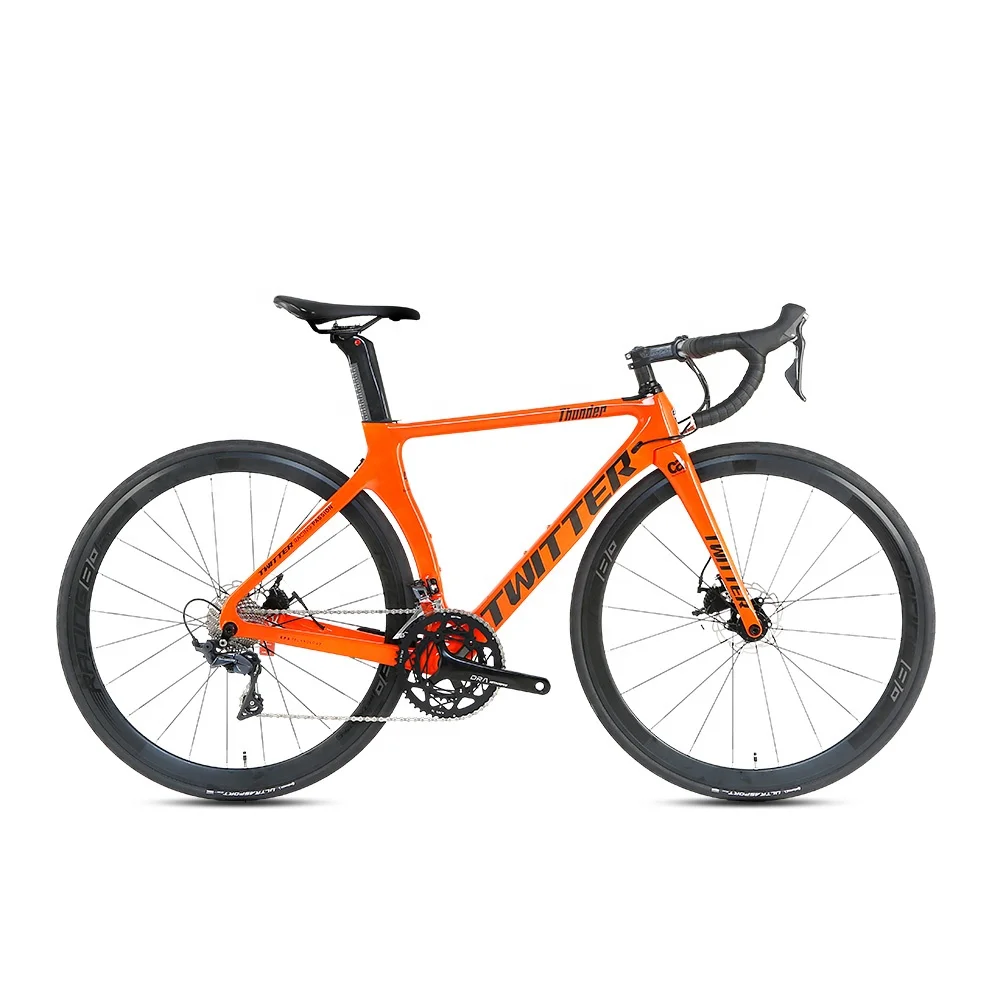 

22 Speed Carbon Fiber Frame Road Bike with Disc Brake SHlMANO 105 R7000 Groupset Road Bicycle for Professional Rider