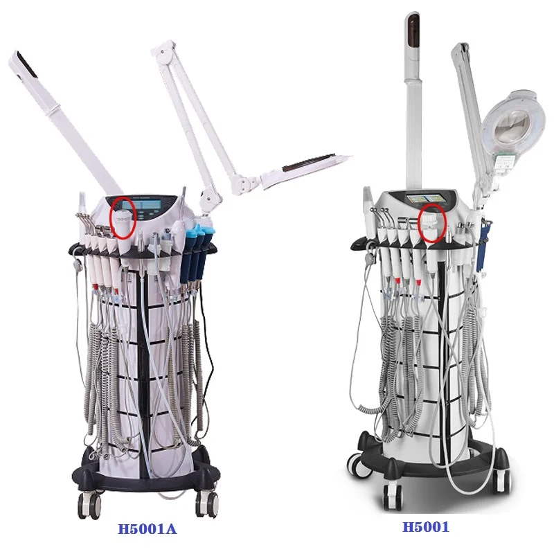 

H5001A 13 in 1 Multi-Function facial Beauty beauty roller machine vacuum face suction machine facial beauty machine 2021