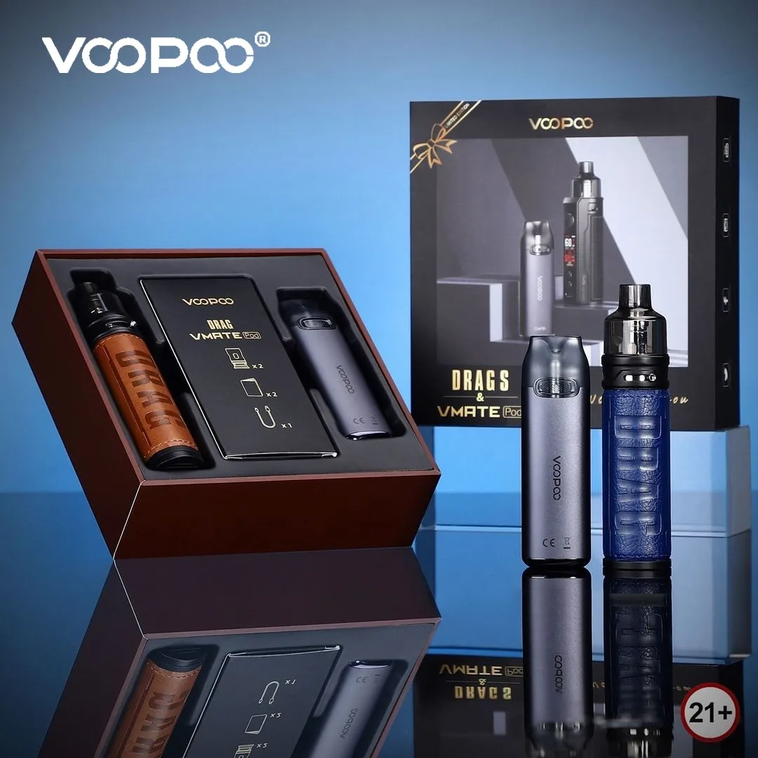 

VOOPOO Drag S 60W + Vmate Pod Mod Gift Box Limited Edition No 18650 Battery Discount Price