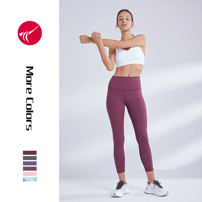 

Kawalala Women Lulu Sexy Back Running leggings Super Soft Pants Padded Lemon High Elastic Gym Sportswear, Picture