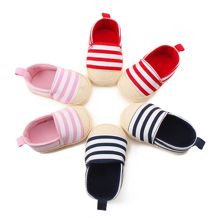 

Latest design Baby boutique fancy design Toddler first step casual shoes striped kids baby shoes, Welcomed