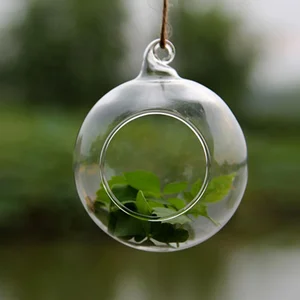 Image of Wholesale Hanging Glass Vase Terrarium Container Vases for home decorations