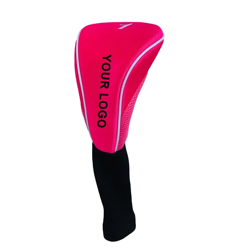 

Customized Logo Pink High Quality Golf Club Cover Head Cover 135 Driver Protective Cover Factory Can Send One Piece