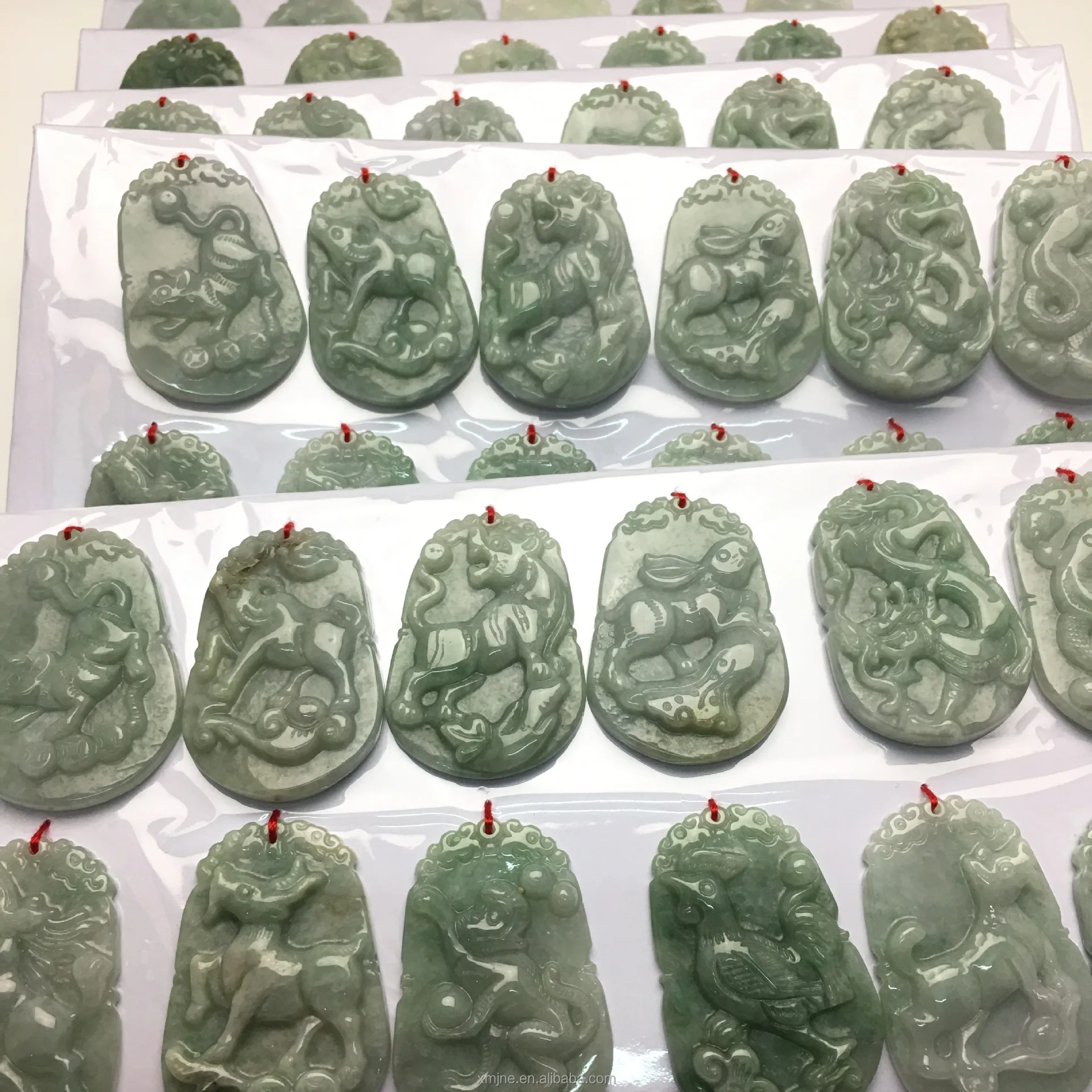 

Certified Grade A Factory Wholesale Burmese Jade 12 Zodiac Pendant Ornaments 12 Zodiac Jade Animal