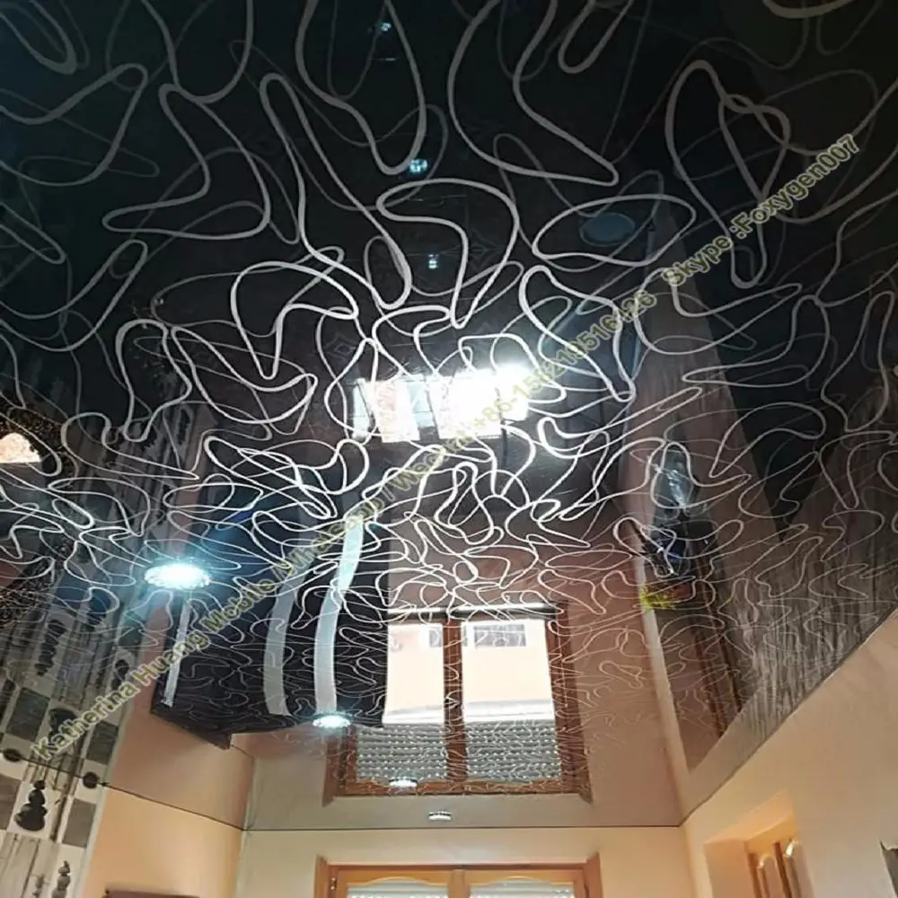 Soft Roll PVC stretch ceiling film FOXYGEN002 Customized size and roll material available max width 3.2 meter 
