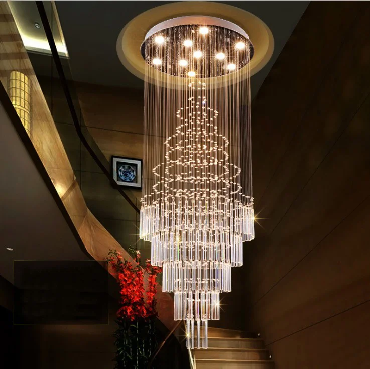 

Modern Chandelier Lights Lighting Chandelier Nordic Home Large Luxury Rotary Simple Hanging Crystal Chandelier