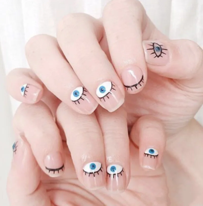 

New Arrival Amazon 5D Evil Eye Nail Sticker Charms Decals Supplies