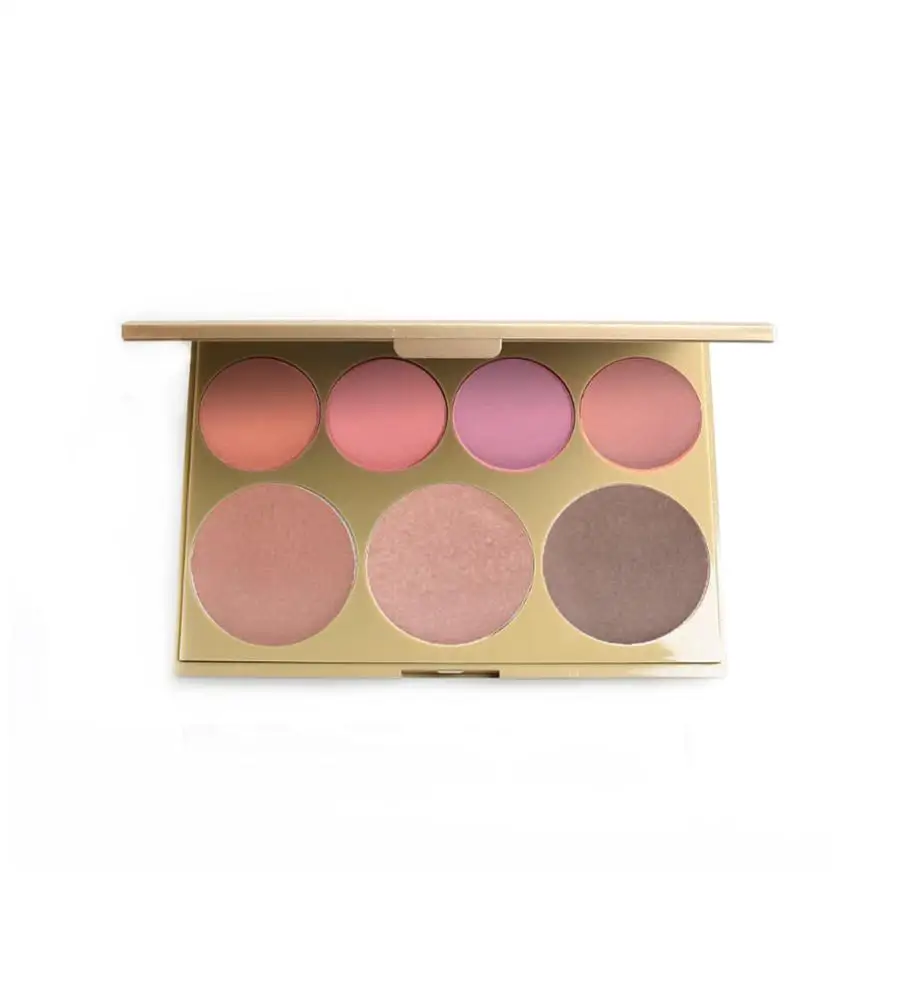 

PARTYQUEEN High Pigment Vegan Highlighter And Blush Bronzer Pallet For Makeup