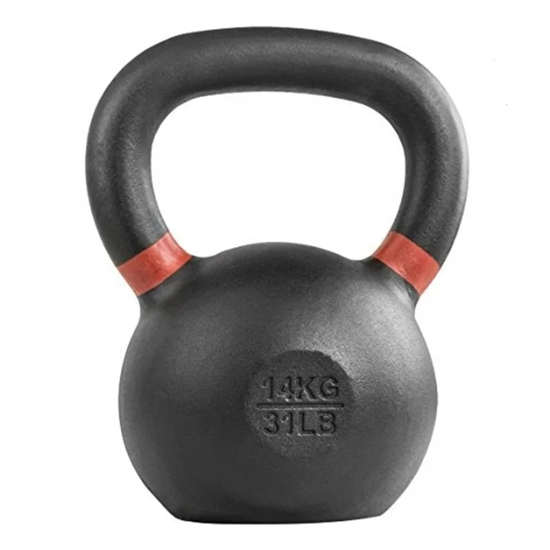 

Powder Coated Cast Iron Kettle bell /Weight Lifting Kettle bell/ good quality and durable kettle bell, Black with color ring