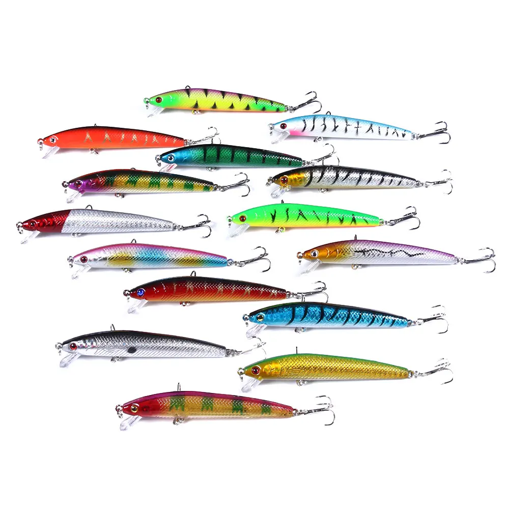 

Hot sale 9.5CM 8.5G high quality fishing lures minnow hard fishing bait, As pictures