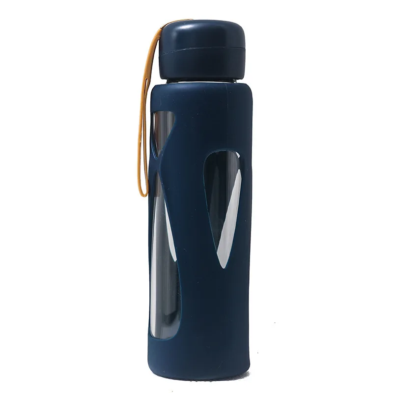 

Mikenda Wholesale Glass Bottles For Water Glass Water Bottle With Silicone Sleeve Custom Logo, Can be customized