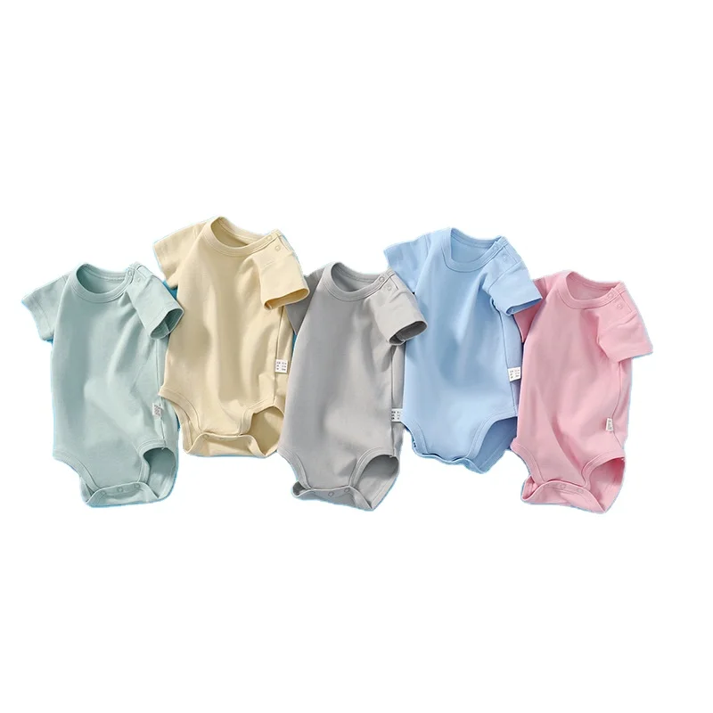 

Popular selling high quality jumpsuit for newborn baby, Pink blue gray yellow