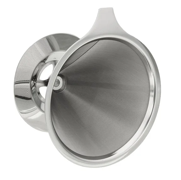 

115 125mm Stainless Steel Coffee Filter Pour Over Kone Coffee Dripper