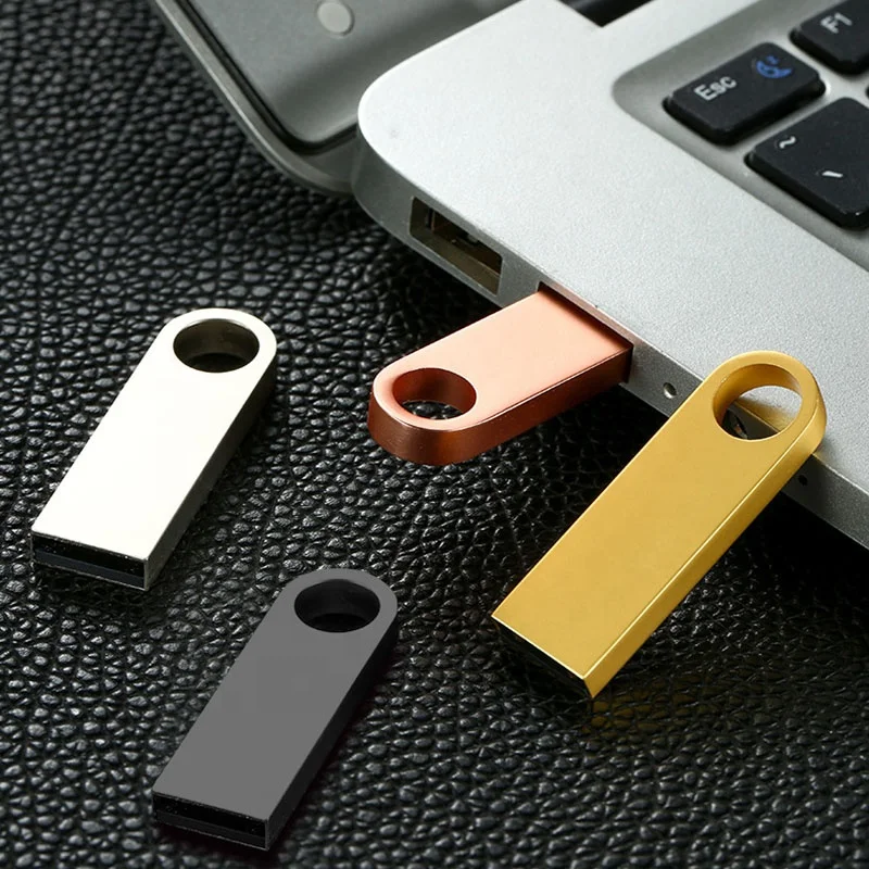 

2020 Custom LOGO Metal 1GB/2GB/4GB/8GB/64GB/128G Memorias flash disk USB stick