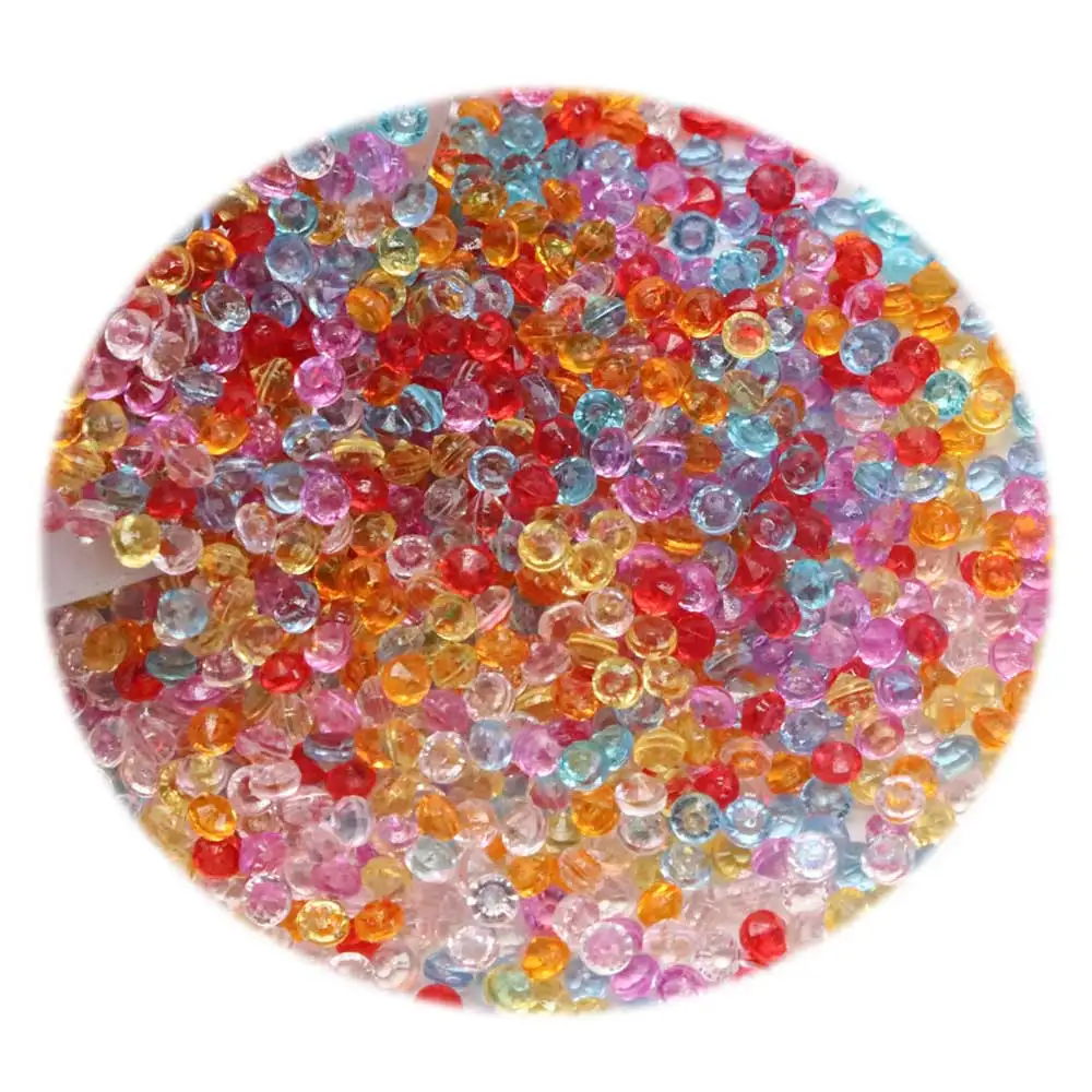 

4.5mm Clear Acrylic Diamond Crystal Ice Stones Vase Gems Window Wedding Party Decor Confetti Table Scatter Beads