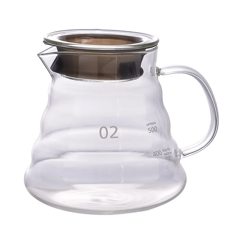 

Coffee Server Glass Coffee Tea Sets Accessories Cloud Shaped Cup Heat Resistance Hand Made Filter Cup Coffee Sharing Pot