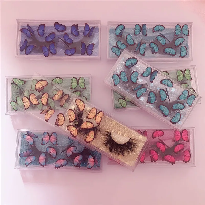 

Luxury Empty Clear Transparent Crystal Round Eyelash Packaging Box Plastic Acrylic Lash Case For 3d mink eyelash