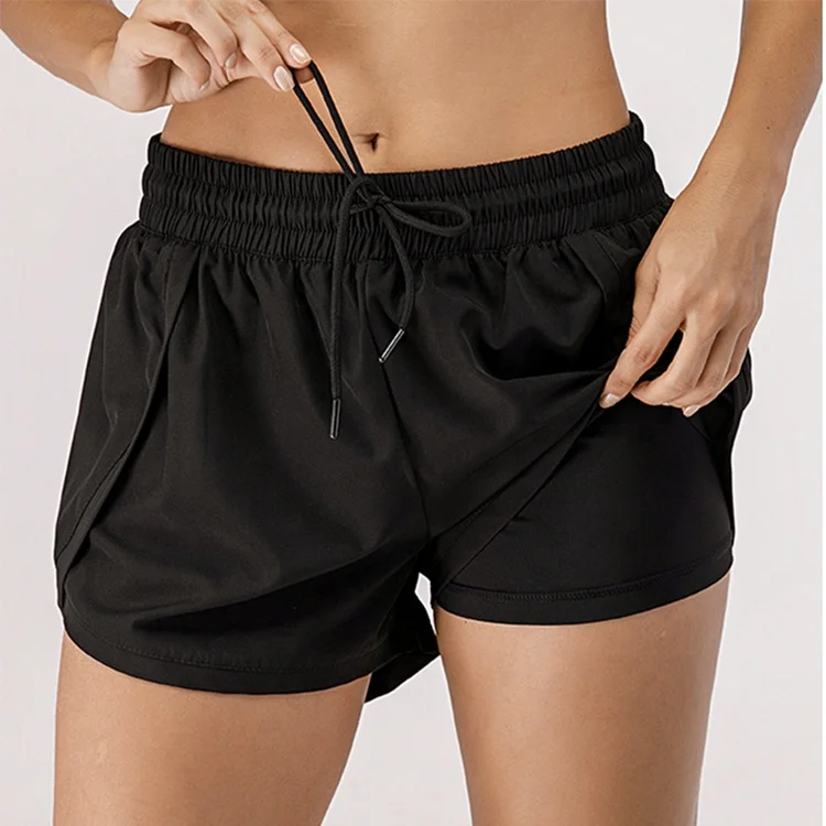 

Plus size running shorts gym fitness sweat shorts women clothing, 2 colors or custom