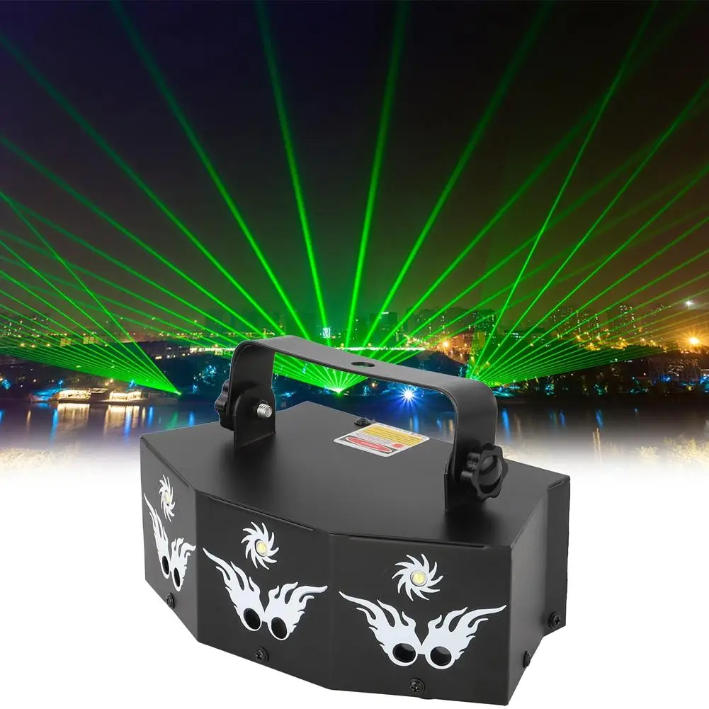 

U`King RGB Laser + White Strobe Light Stage Effect Lighting 7CH DMX Sound Control for DJ Club Party Show