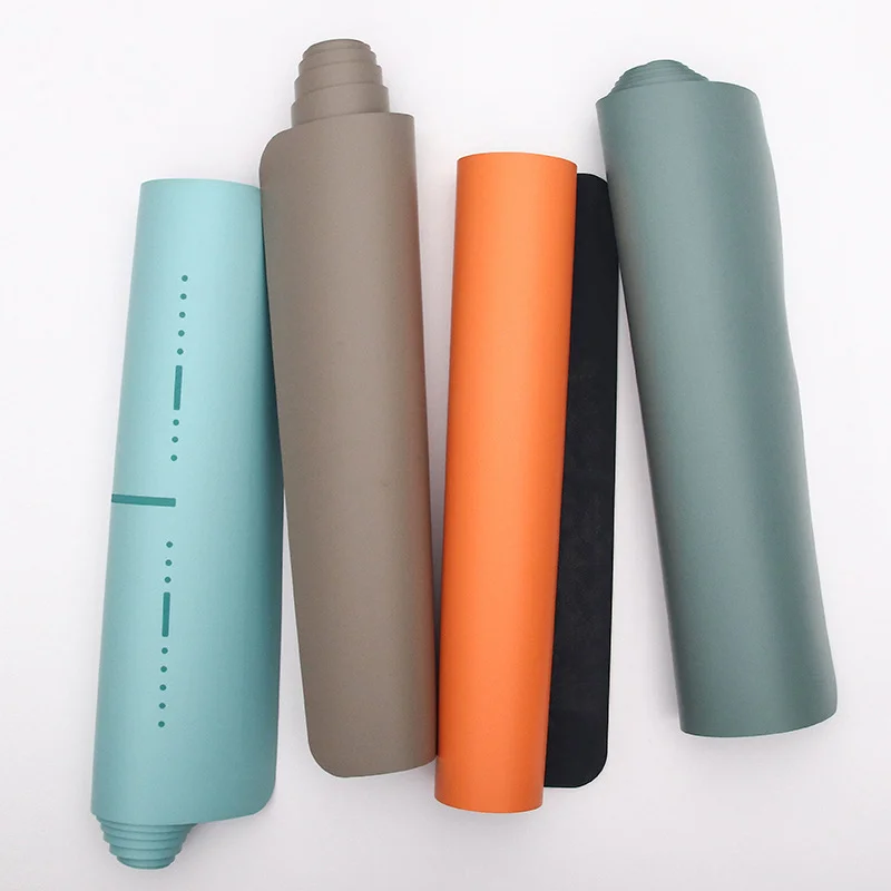 Wholesale Eco-friendly Travel Print Digital Natural Custom logo Fitness Non-slip Outdoor Pilate Pu Rubber Yoga Mat