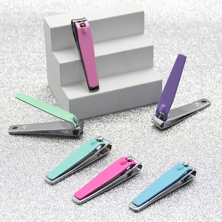 

Wholesale new colorful luxury professional Toe finger nail cutter clipper stainless steel, Silver+gold + rainbow + blue